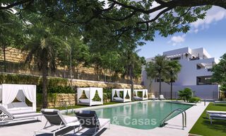 Nieuw project met hedendaagse luxe appartementen te koop op loopafstand van het strand en zeezicht in West Estepona 783265 