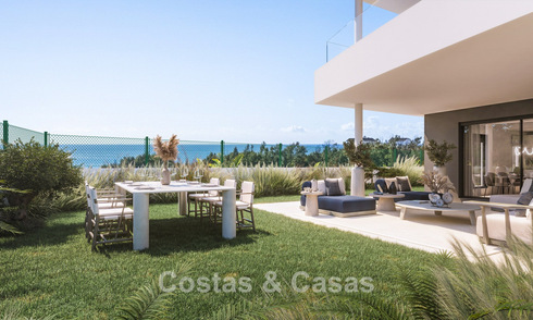 Nieuwe, hedendaagse appartementen met prachtig zeezicht te koop nabij Estepona centrum 783355