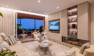 Hoogwaardig gerenoveerd tuinappartement met open zeezicht te koop, eerstelijnsstrand tussen Marbella en Estepona 783446 