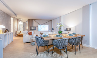 Modern 4-slaapkamer appartement te koop aan het strand met zeezicht in Estepona, Costa del Sol 782682 