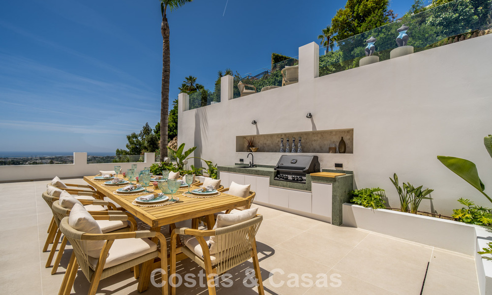 Luxueuze, hedendaagse mediterrane villa te koop in de heuvels van Nueva Andalucia, Marbella 783230