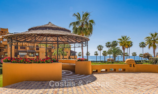 Hoogwaardig gemoderniseerd appartement eerstelijnsstrand met subliem zeezicht, privétuin en -zwembad, Marbella - Estepona 782614 