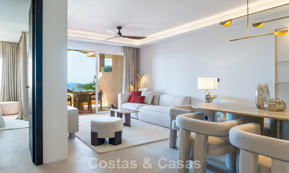 Modern gerenoveerd appartement met prachtig zeezicht te koop op een steenworp van het strand op Marbella’s Golden Mile 783819