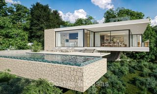 Off-plan nieuwbouwvilla met geavanceerde architectuur te koop in de heuvels van Marbella - Benahavis 783398 