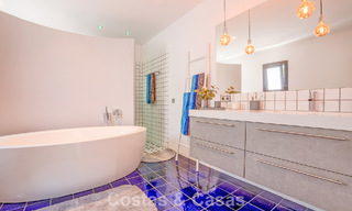 Instapklare, gelijkvloerse luxevilla te koop eerstelijns golf in een toonaangevend resort in Mijas, Costa del Sol 783934 
