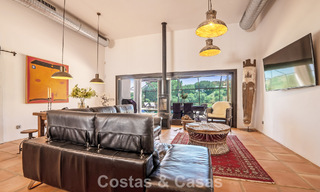 Instapklare, gelijkvloerse luxevilla te koop eerstelijns golf in een toonaangevend resort in Mijas, Costa del Sol 783943 