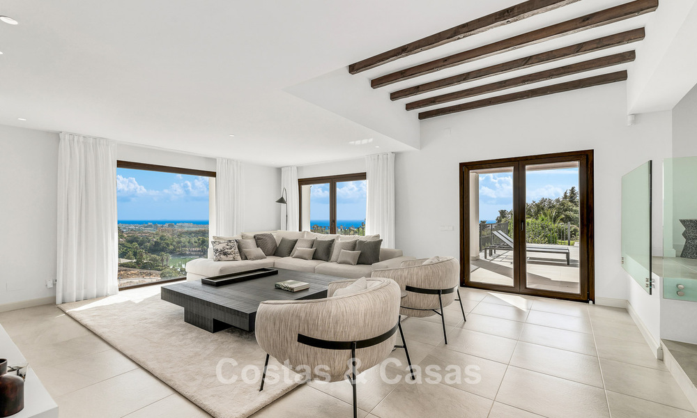 Luxueuze villa met Spaanse bouwstijl en berg- en zeezicht te koop op de New Golden Mile tussen Marbella en Estepona 784059