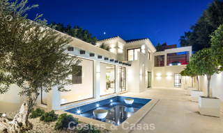 Luxueuze, moderne Mediterrane villa te koop, eerstelijns Aloha golf in Nueva Andalucia’s vallei, Marbella 784086 