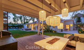 Exclusieve, gelijkvloerse villa te koop op een steenworp van het strand en voorzieningen in San Pedro en Puerto Banus, Marbella 784423 