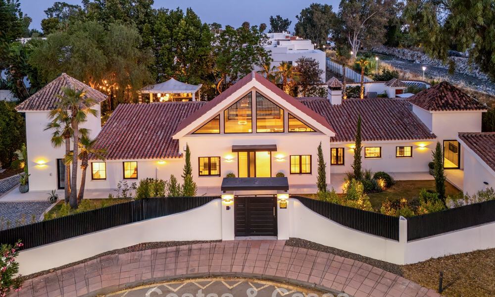 Exclusieve, gelijkvloerse villa te koop op een steenworp van het strand en voorzieningen in San Pedro en Puerto Banus, Marbella 784433