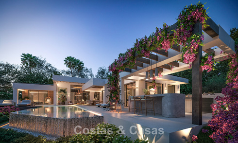 Modernistische gelijkvloerse luxevilla te koop, in Nueva Andalucia, Marbella 784895