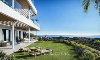 Lancering! Stijlvolle appartementen met panoramisch zeezicht te koop, eerstelijnsgolf in Mijas Costa, Costa del Sol 784983 