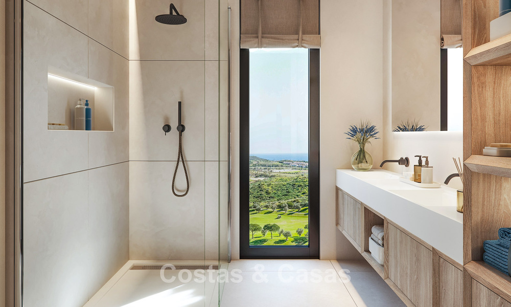 Lancering! Stijlvolle appartementen met panoramisch zeezicht te koop, eerstelijnsgolf in Mijas Costa, Costa del Sol 784989