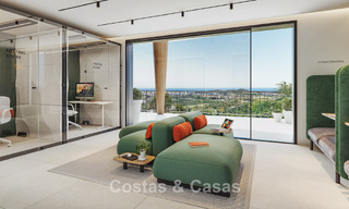 Lancering! Stijlvolle appartementen met panoramisch zeezicht te koop, eerstelijnsgolf in Mijas Costa, Costa del Sol 784994 