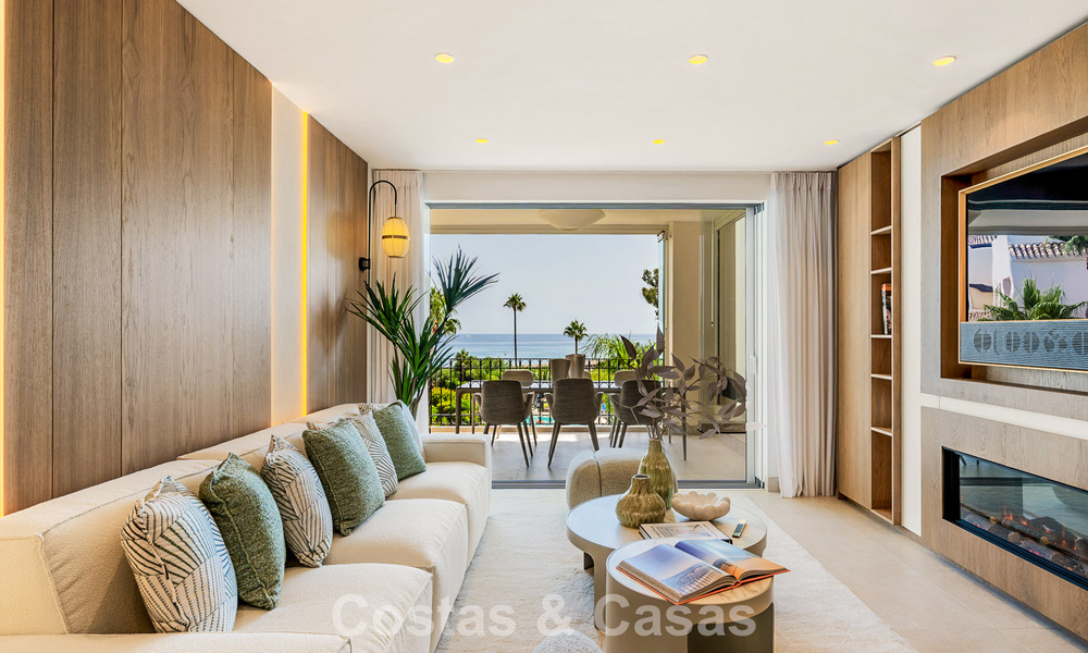 Luxe appartement met zeezicht te koop in een exclusief strandcomplex op de New Golden Mile tussen Marbella en Estepona 785214