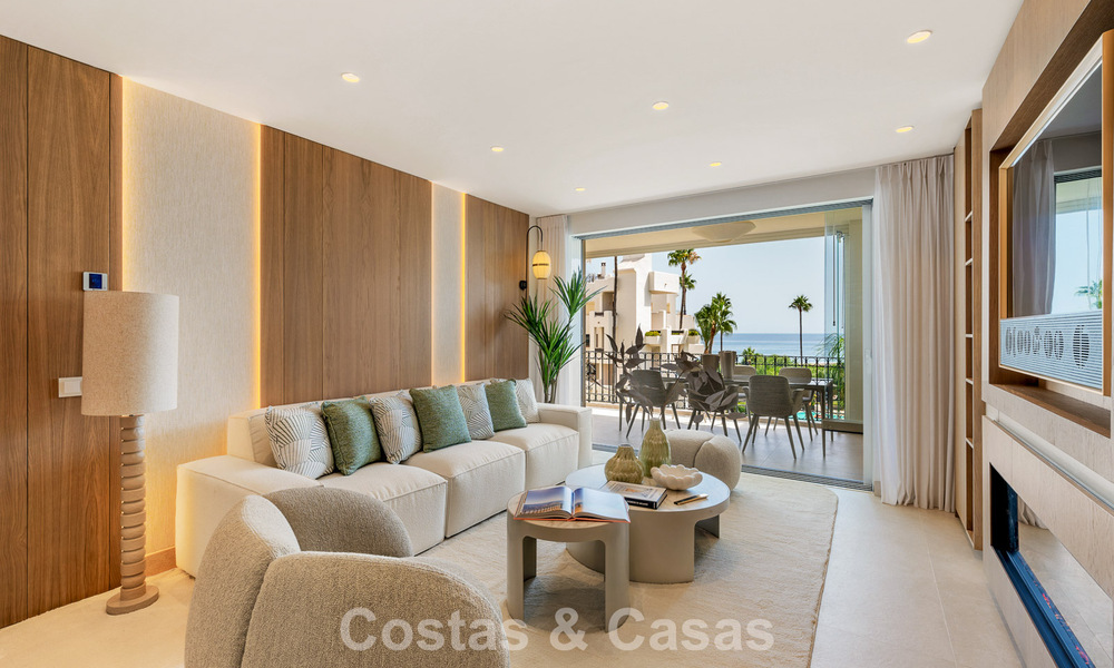 Luxe appartement met zeezicht te koop in een exclusief strandcomplex op de New Golden Mile tussen Marbella en Estepona 785235