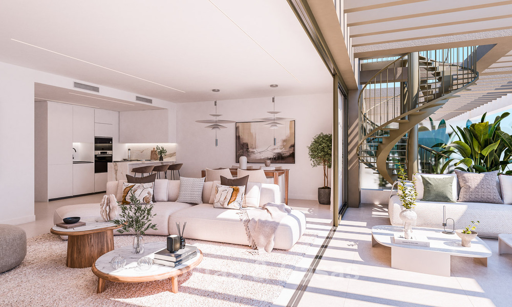 Lancering! Innovatieve off-plan appartementen met panoramisch berg- en zeezicht te koop nabij Estepona centrum 785260