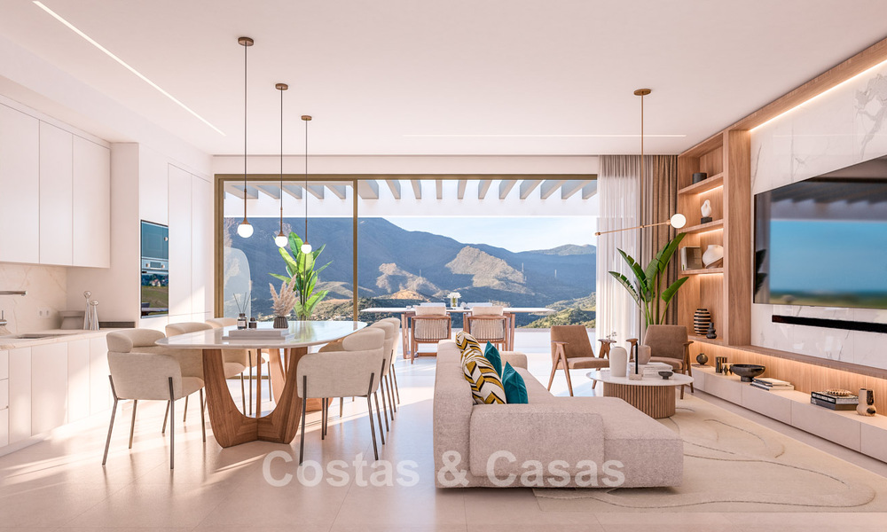 Lancering! Innovatieve off-plan appartementen met panoramisch berg- en zeezicht te koop nabij Estepona centrum 785263
