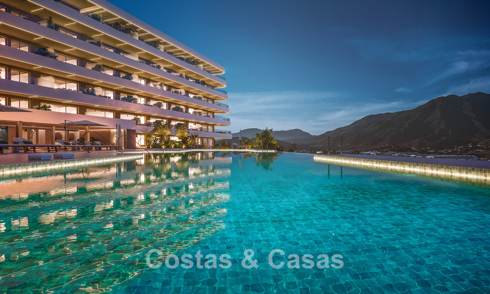 Lancering! Innovatieve off-plan appartementen met panoramisch berg- en zeezicht te koop nabij Estepona centrum 785266
