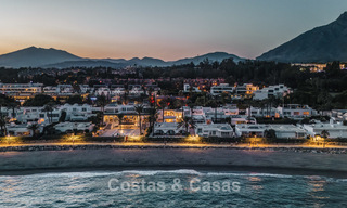 Luxueuze strandwoning met open zeezicht te koop, direct aan het strand op de prestigieuze Golden Mile van Marbella 785329 