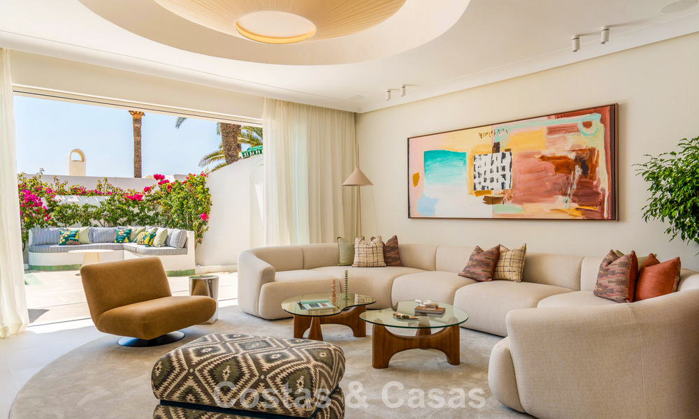 Luxueuze strandwoning met open zeezicht te koop, direct aan het strand op de prestigieuze Golden Mile van Marbella 785353