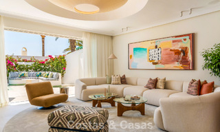 Luxueuze strandwoning met open zeezicht te koop, direct aan het strand op de prestigieuze Golden Mile van Marbella 785353 