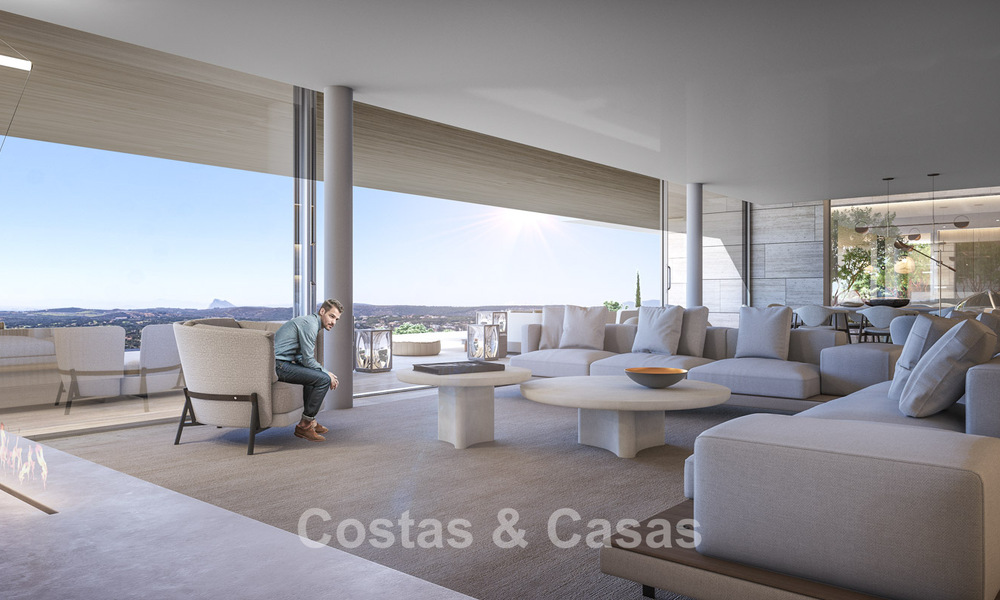 Nieuwe, high-end luxevilla te koop met zeezicht in een gated en permanent bewaakte villawijk van Sotogrande, Costa del Sol 785708
