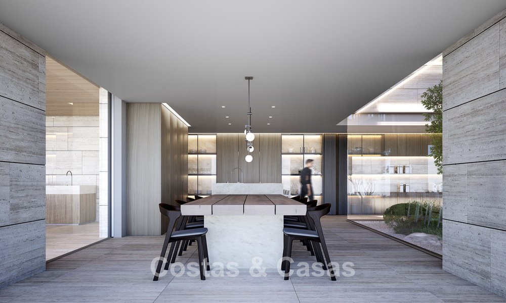 Nieuwe, high-end luxevilla te koop met zeezicht in een gated en permanent bewaakte villawijk van Sotogrande, Costa del Sol 785712