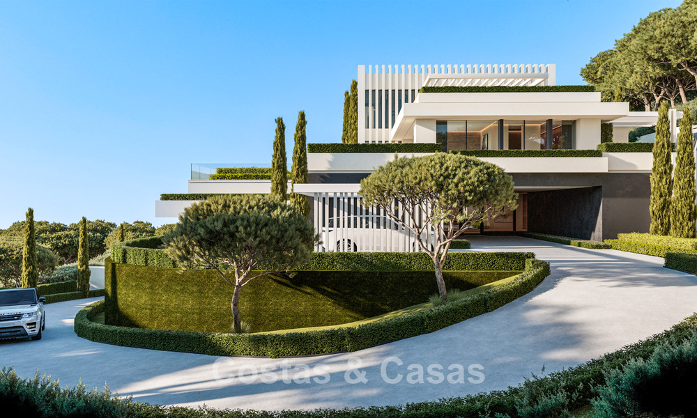 High-end luxevilla’s met panoramisch uitzicht op zee, in een beveiligde urbanisatie in Benahavis - Marbella 785784