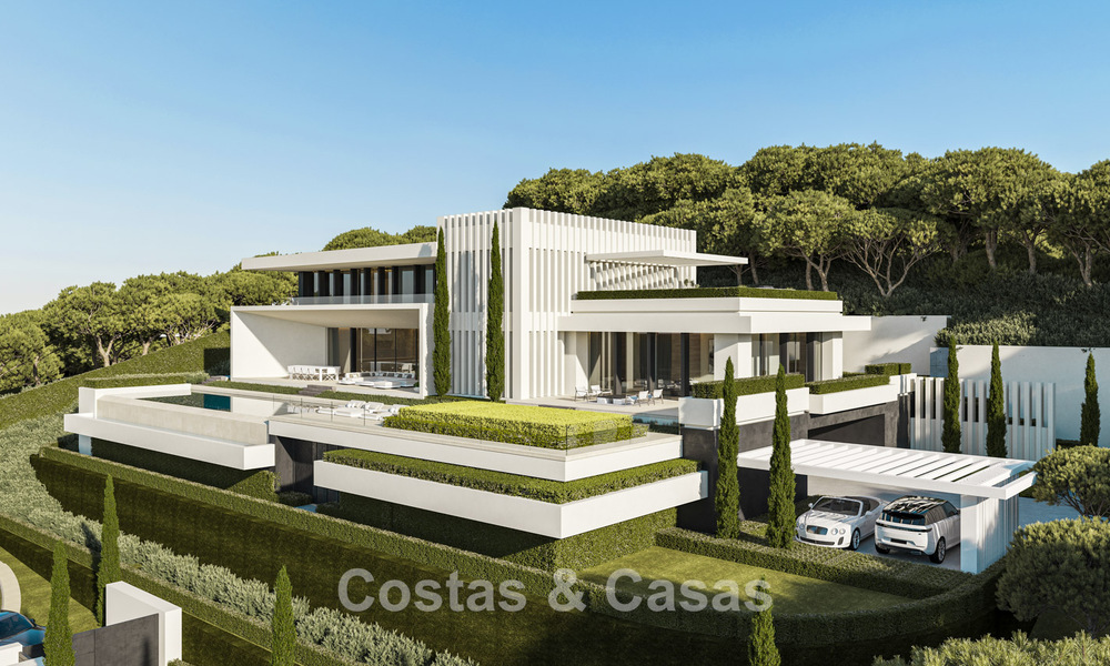 High-end luxevilla’s met panoramisch uitzicht op zee, in een beveiligde urbanisatie in Benahavis - Marbella 785793