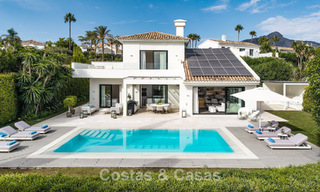 Gemoderniseerde familievilla te koop in een begeerde golfomgeving in Nueva Andalucia, Marbella 786834 