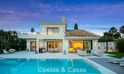 Gemoderniseerde familievilla te koop in een begeerde golfomgeving in Nueva Andalucia, Marbella 786839