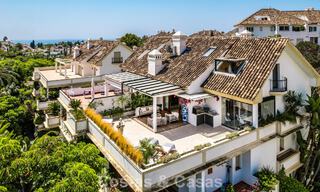 Eigentijds ingericht duplex penthouse te koop in een beveiligde urbanisatie op Marbella’s prestigieuze Golden Mile 786965 