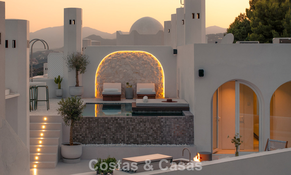 Eigentijds gerenoveerd Penthouse met privézwembad en panoramisch zeezicht te koop op Marbella’s Golden Mile 787010