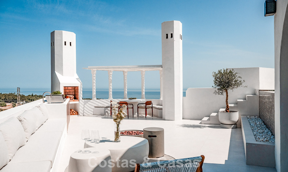 Eigentijds gerenoveerd Penthouse met privézwembad en panoramisch zeezicht te koop op Marbella’s Golden Mile 787019