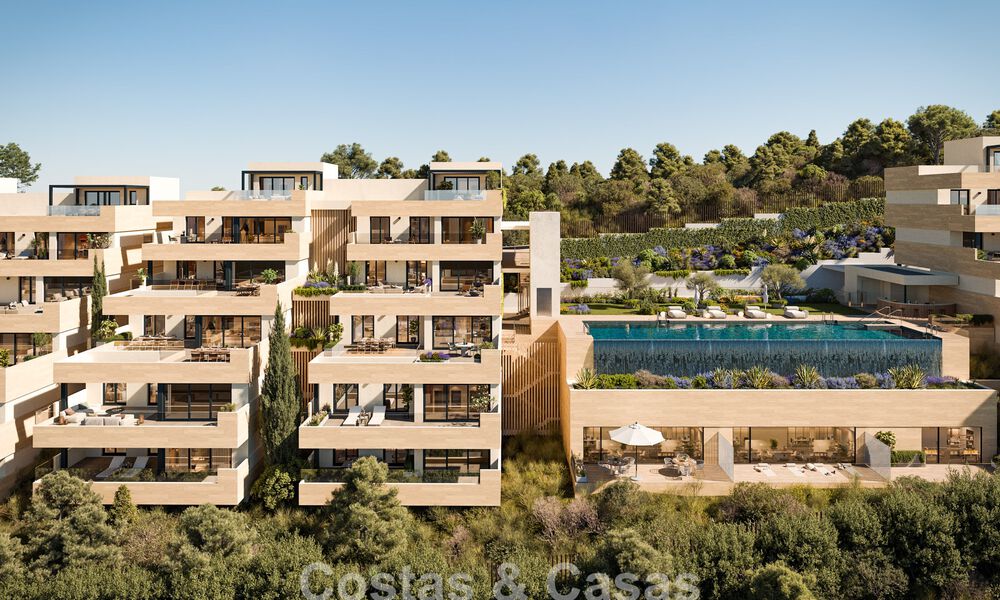 Lancering! Off-plan, innovatieve appartementen te koop met zeezicht in de heuvels van Marbella Oost 787027