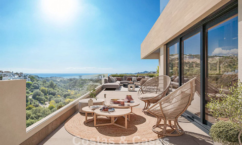 Lancering! Off-plan, innovatieve appartementen te koop met zeezicht in de heuvels van Marbella Oost 787039