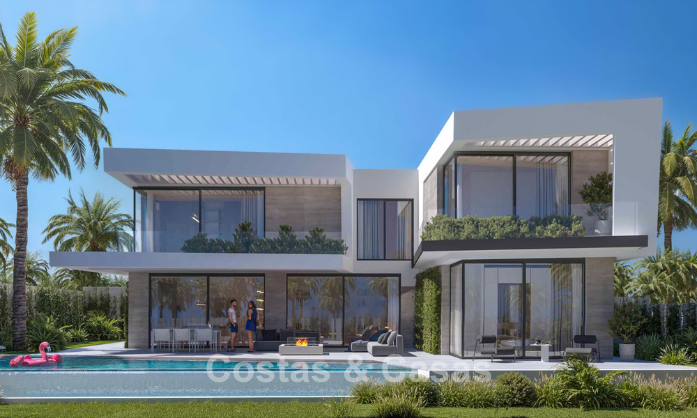 Exclusieve, off-plan designvilla’s met avant-garde architectuur te koop op 200m van het strand in Mijas Costa 787490