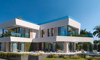 Exclusieve, off-plan designvilla’s met avant-garde architectuur te koop op 200m van het strand in Mijas Costa 787512 