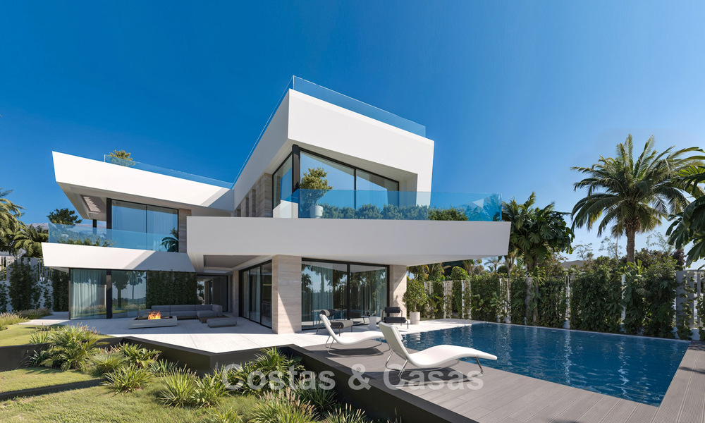 Exclusieve, off-plan designvilla’s met avant-garde architectuur te koop op 200m van het strand in Mijas Costa 787513