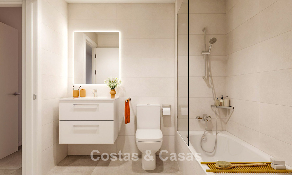 Lancering. Eigentijdse nieuwbouwappartementen te koop omgeven door golfbanen in Mijas, Costa del Sol 787802