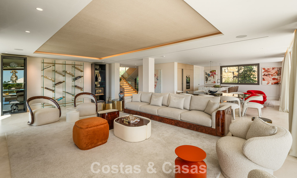 Instapklare, high-end designvilla met zeezicht te koop aan de Golden Mile van Marbella 788150