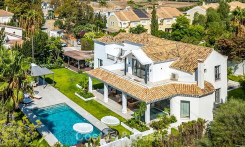 Prachtige luxevilla met tijdloze Andalusische architectuur te koop op de New Golden Mile tussen Marbella en Estepona 788326