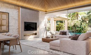 Gesofisticeerde, gelijkvloerse nieuwbouwvilla te koop in een populaire golfomgeving van Nueva Andalucia, Marbella 788683 