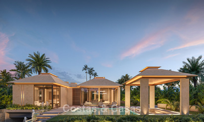 Gesofisticeerde, gelijkvloerse nieuwbouwvilla te koop in een populaire golfomgeving van Nueva Andalucia, Marbella 788689