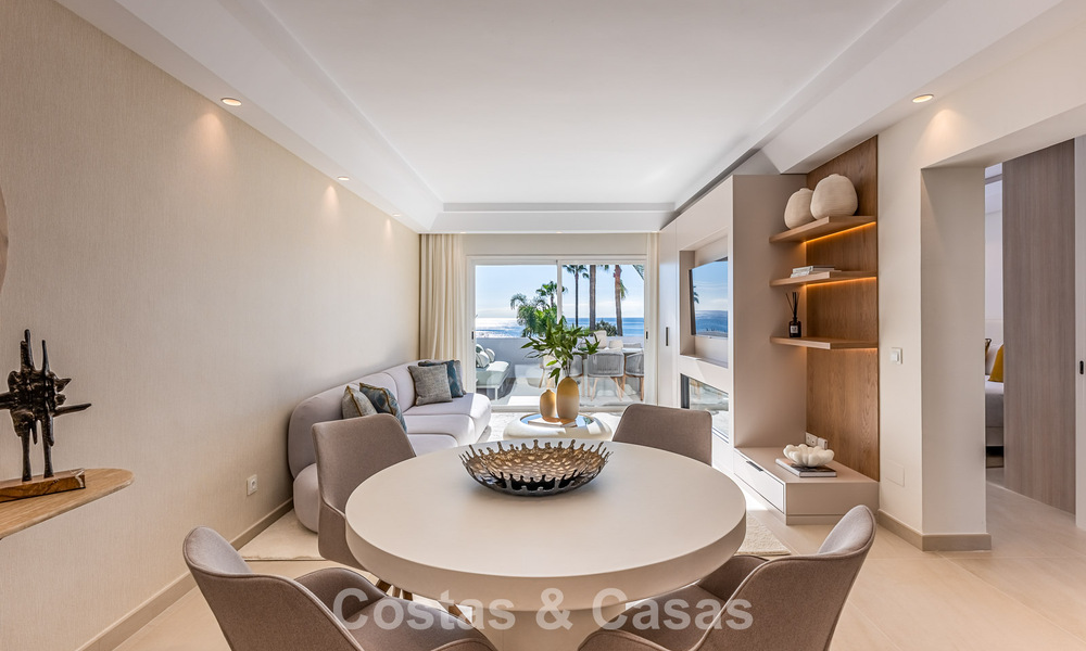 Gemoderniseerd appartement met zeezicht te koop in een strandcomplex op de New Golden Mile tussen Marbella en Estepona 788794