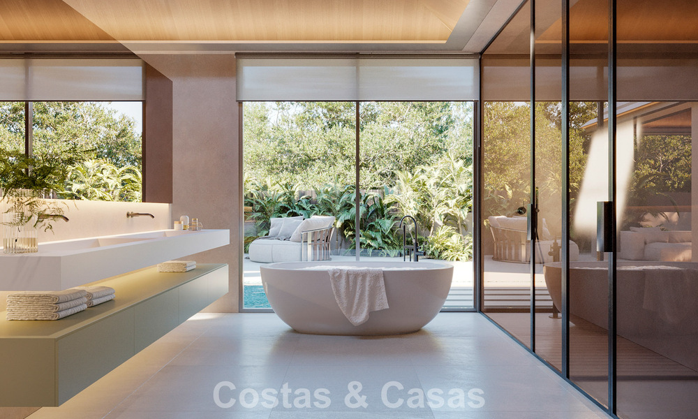 Elegante, gelijkvloerse nieuwbouwvilla te koop in een vooraanstaande golfomgeving van Nueva Andalucia, Marbella 789190