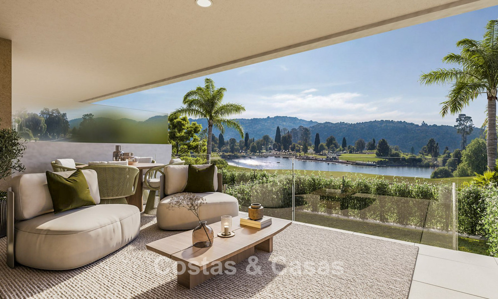 Eigentijdse nieuwbouwappartementen te koop grenzend aan de golfbaan in Mijas, Costa del Sol 791143