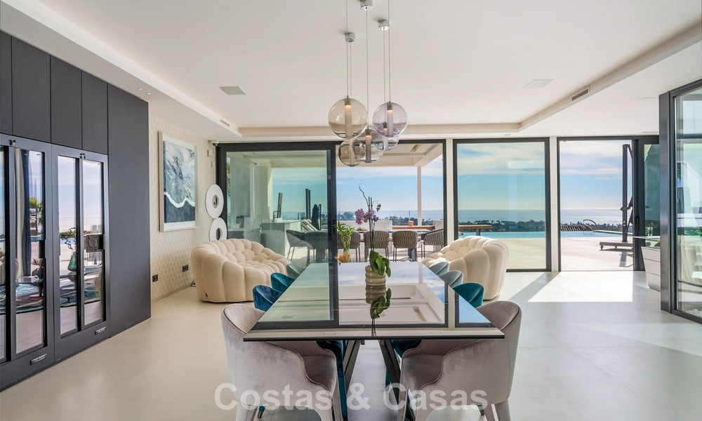 Instapklaar, state-of-the-art designervilla met panoramische vergezichten te koop in Marbella - Benahavis 789597