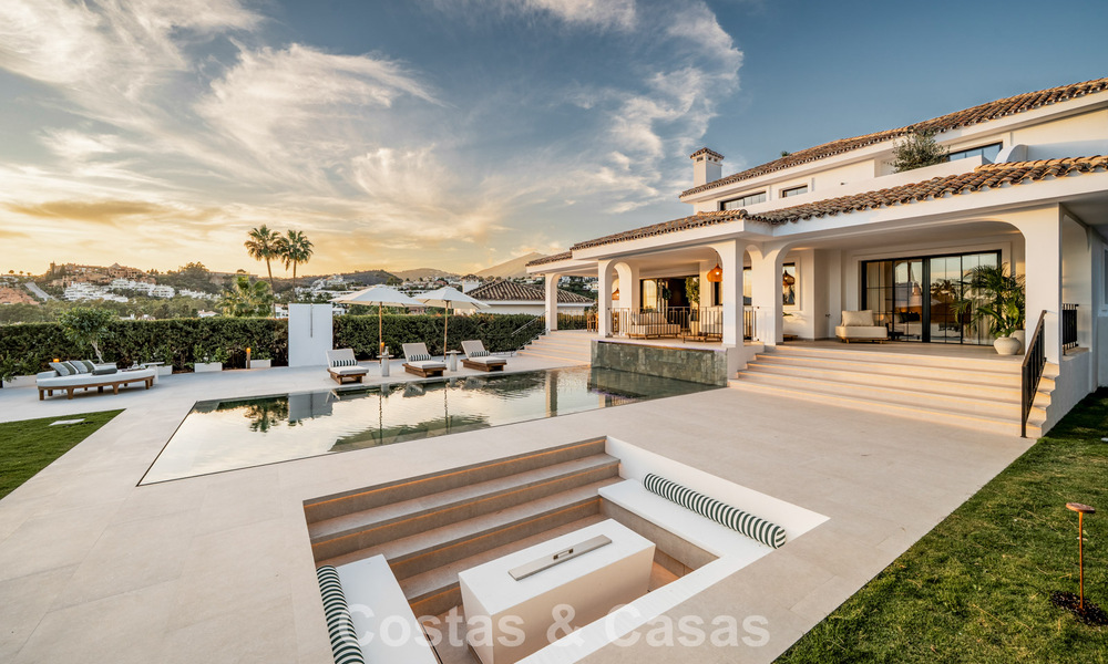 Modern-Mediterrane villa met zeezicht te koop in een geprefereerde wijk van Nueva Andalucia, Marbella 789651